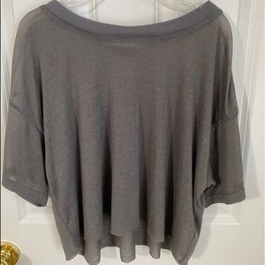 Cropped out from under tee